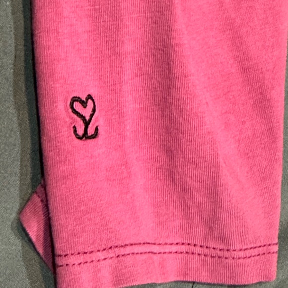 Seed to Style Organic Cotton Watercolor Print Long-Sleeve Top Pink Ombré Sz Lg - Picture 11 of 14